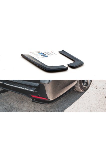 Maxton Design boční difuzory pod zadní nárazník ver.1 pro Mercedes třída V W447F, černý lesklý plast ABS, AMG-Line