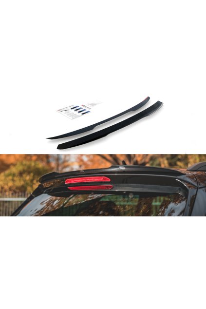 Maxton Design prodloužení spoileru pro Škoda Karoq Sportline 2017-, černý lesklý plast ABS