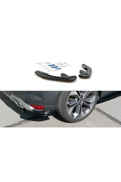 Maxton Design boční difuzory pod zadní nárazník pro Renault Megane Mk4, carbon-Look, GT-Line