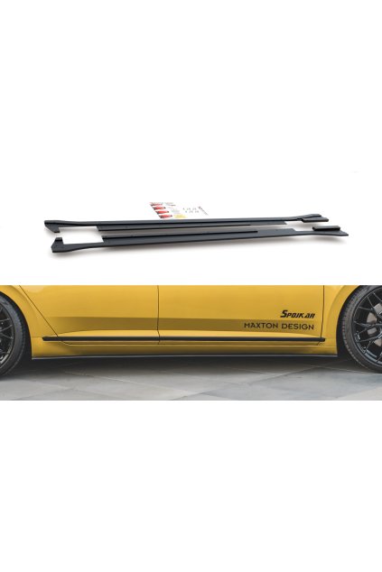 Maxton Design "Racing durability" difuzory pod boční prahy pro Volkswagen Arteon, plast ABS bez povrchové úpravy