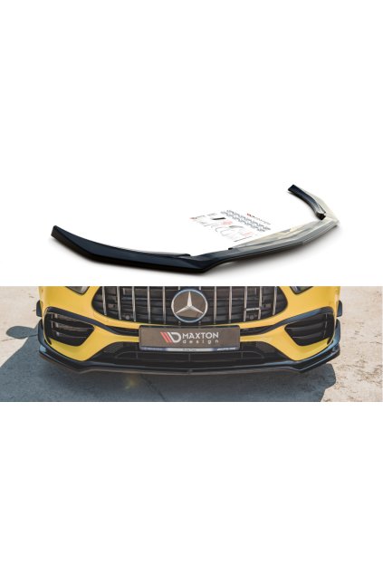 Maxton Design spoiler pod přední nárazník pro Mercedes třída A W177 45 AMG, carbon-Look