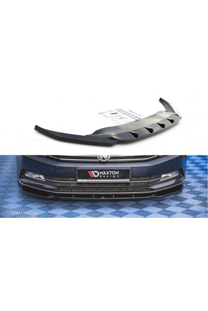 Maxton Design spoiler pod přední nárazník pro Volkswagen Passat Mk8 (B8), carbon-Look