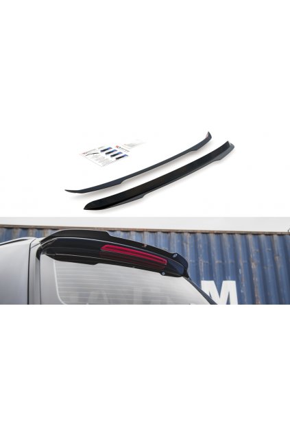 Maxton Design prodloužení spoileru pro Volkswagen Passat Mk8 (B8), černý lesklý plast ABS