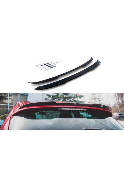 Maxton Design prodloužení spoileru pro Citroen Ds4, černý lesklý plast ABS