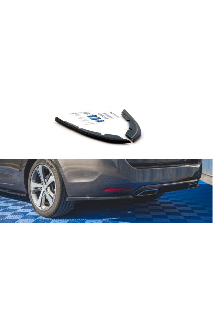 Maxton Design boční difuzory pod zadní nárazník pro Peugeot 308 Mk2, černý lesklý plast ABS