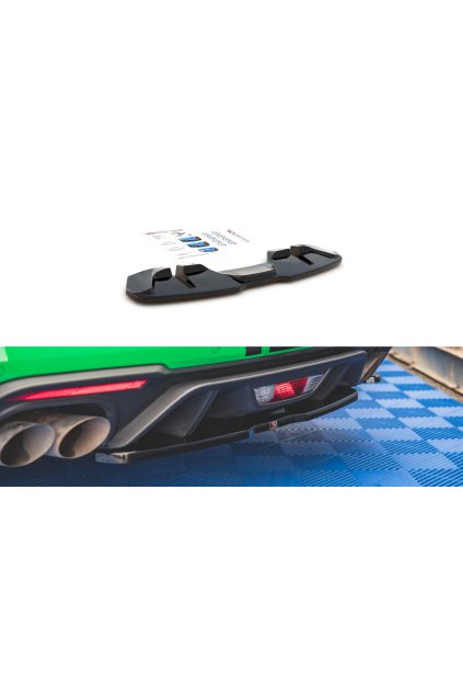 Maxton Design středový spoiler zadního nárazníku pro Ford Mustang MK6 GT Facelift, carbon-Look