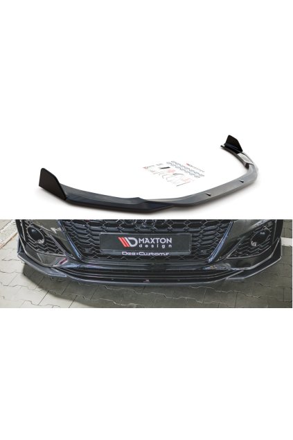 Maxton Design spoiler pod přední nárazník s křidélky ver.1 pro Audi RS5 F5, carbon-Look