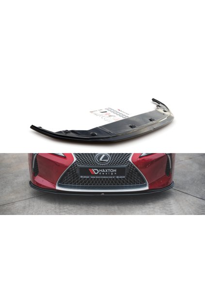 Maxton Design spoiler pod přední nárazník ver.2 pro Lexus LC, černý lesklý plast ABS