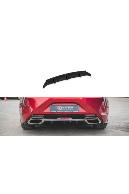 Maxton Design vložka zadního nárazníku pro Lexus LC, černý lesklý plast ABS