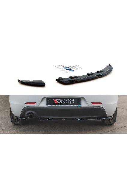 Maxton Design boční difuzory pod zadní nárazník ver.1 pro Alfa Romeo Giulietta Facelift, černý lesklý plast ABS