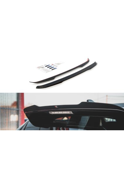 Maxton Design prodloužení spoileru pro Toyota GR Yaris Mk3, černý lesklý plast ABS