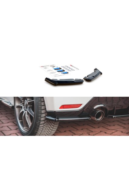 Maxton Design boční difuzory pod zadní nárazník ver.1 pro Toyota GR Yaris Mk3, černý lesklý plast ABS