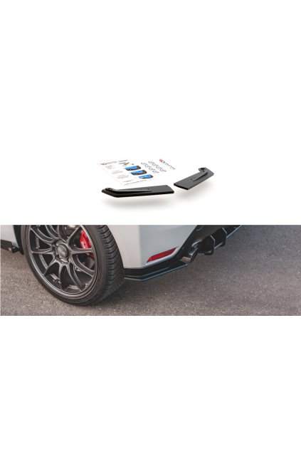 Maxton Design "Racing durability" boční difuzory pod zadní nárazník pro Toyota GR Yaris Mk3, plast ABS bez povrchové úpravy