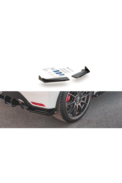 Maxton Design "Racing durability" difuzory pod zad. nárazník s křidélky pro Toyota GR Yaris Mk3, plast ABS bez povrchové úpravy