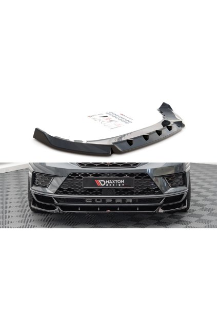 Maxton Design spoiler pod přední nárazník pro Cupra Ateca, carbon-Look