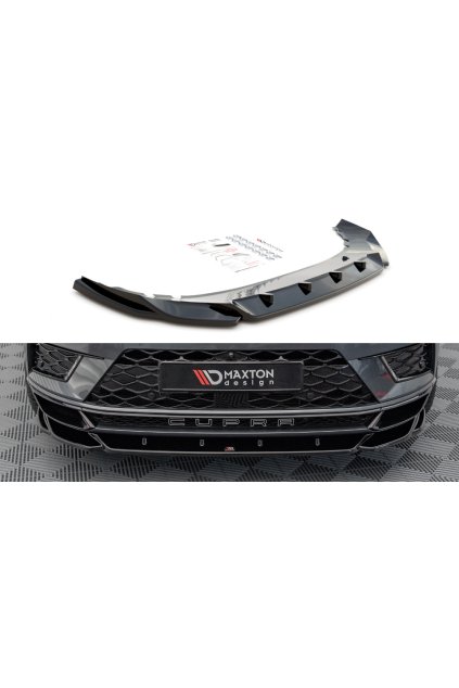 Maxton Design spoiler pod přední nárazník ver.2 pro Cupra Ateca, carbon-Look