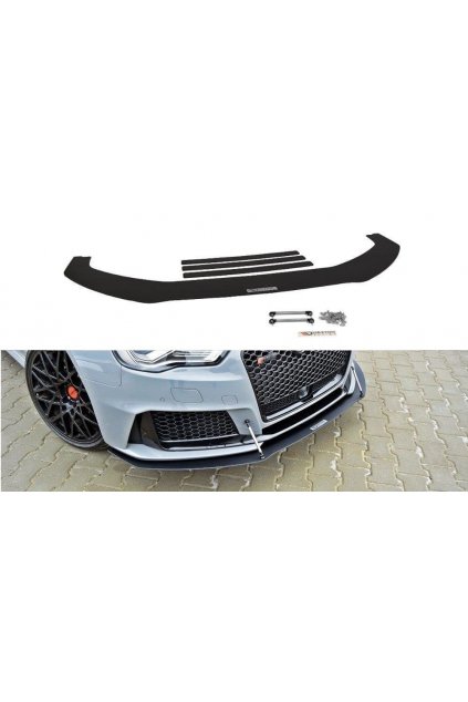 Maxton Design "Racing" spoiler pod přední nárazník pro Audi RS3 8V