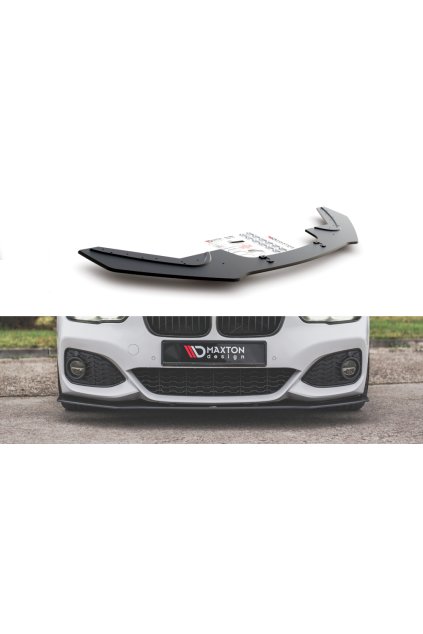 Maxton Design "Racing durability" spoiler pod přední nárazník ver.3 pro BMW řada 1 F20- F21 Facelift, plast ABS bez povrchové úpravy