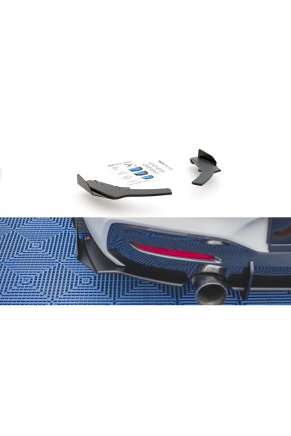 Maxton Design "Racing durability" boční difuzory pod zadní nárazník s křidélky ver.2 pro BMW řada 1 F20- F21 Facelift, plast ABS bez povrchové úpravy
