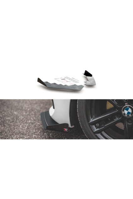 Maxton Design spoiler pod přední nárazník pro BMW řada 1 F20- F21 Facelift, černý lesklý plast ABS