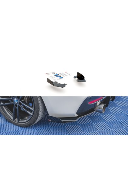 Maxton Design křidélka bočních difuzorů pro BMW řada 1 F20- F21 Facelift, černý lesklý plast ABS, M-Pack/M140i