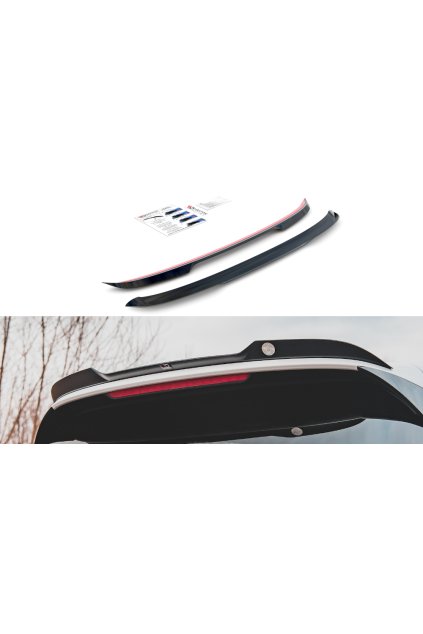 Maxton Design prodloužení spoileru ver.2 pro Volkswagen Golf GTI Mk8, černý lesklý plast ABS