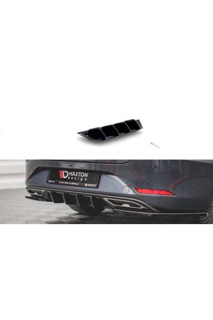 Maxton Design vložka zadního nárazníku pro Seat Leon FR Mk4, carbon-Look