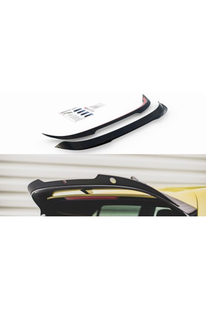 Maxton Design prodloužení spoileru pro Volkswagen Golf GTI Mk8, černý lesklý plast ABS, Clubsport