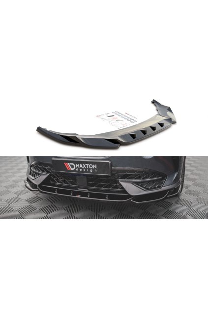 Maxton Design spoiler pod přední nárazník pro Cupra Formentor Mk1, černý lesklý plast ABS