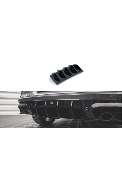 Maxton Design vložka zadního nárazníku pro Cupra Formentor, černý lesklý plast ABS