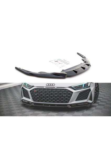 Maxton Design spoiler pod přední nárazník pro Audi R8 Mk2 Facelift, carbon-Look
