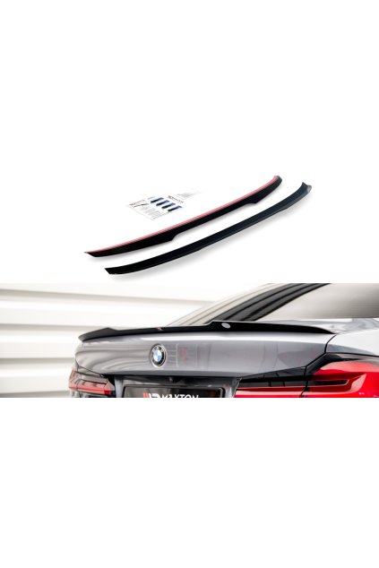Maxton Design prodloužení spoileru pro BMW řada 5 G30, G30 FL, černý lesklý plast ABS, M-pack