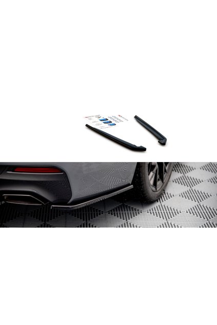 Maxton Design boční difuzory pod zadní nárazník pro BMW řada 5 G30 FL, černý lesklý plast ABS, M-pack