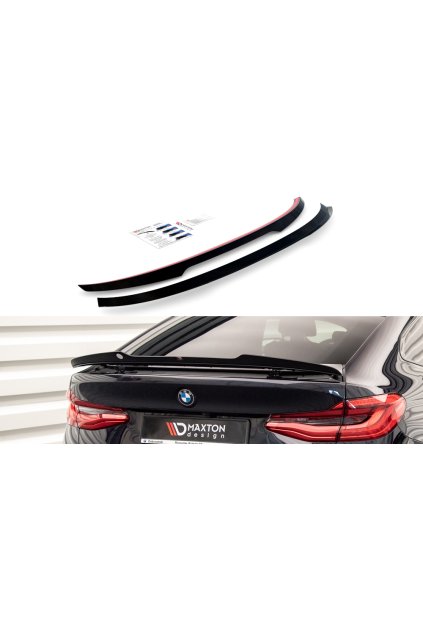 Maxton Design prodloužení spoileru pro BMW řada 6 GT G32, černý lesklý plast ABS