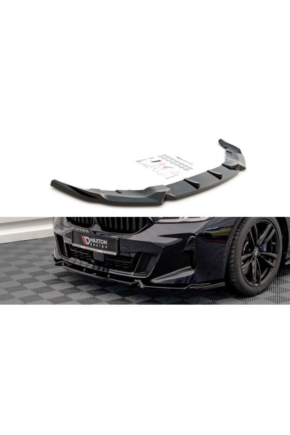 Maxton Design spoiler pod přední nárazník pro BMW řada 6 GT G32, černý lesklý plast ABS, Facelift