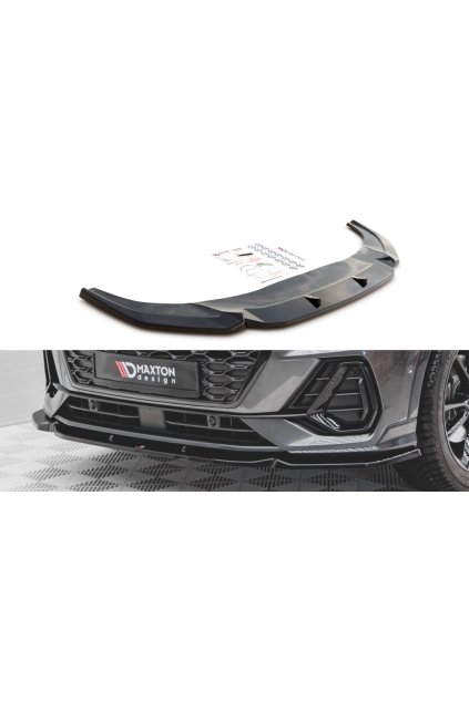 Maxton Design spoiler pod přední nárazník pro Audi Q3 Sportback S-Line, carbon-Look