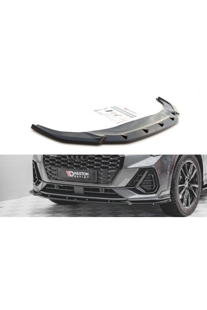 Maxton Design spoiler pod přední nárazník ver.2 pro Audi Q3 Sportback S-Line, carbon-Look