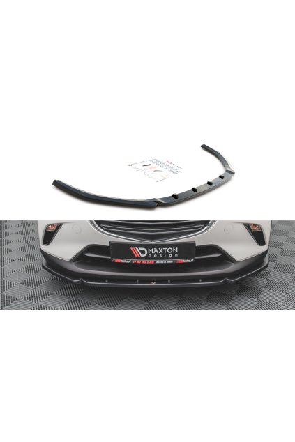 Maxton Design spoiler pod přední nárazník ver.2 pro Mazda Cx-3 MK1, carbon-Look