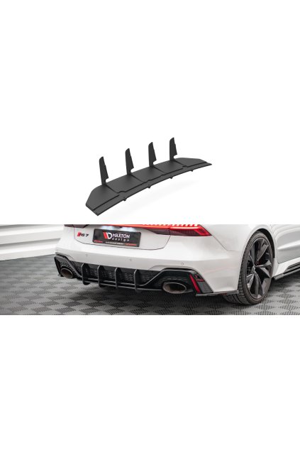 Maxton Design "Street Pro" difuzor zadního nárazníku pro Audi RS7 C8, plast ABS bez povrchové úpravy