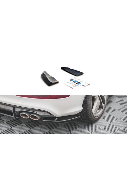 Maxton Design boční difuzory pod zadní nárazník pro Audi SQ5 Mk1, carbon-Look