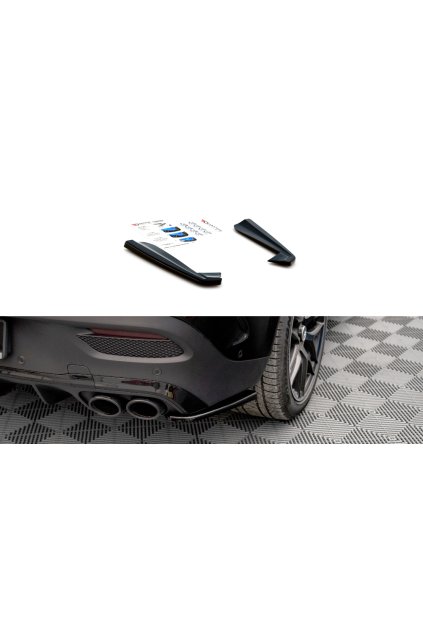 Maxton Design boční difuzory pod zadní nárazník pro Mercedes GLE Coupe C167, černý lesklý plast ABS, AMG