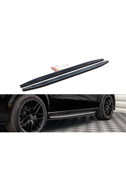 Maxton Design difuzory pod boční prahy pro Mercedes GLE Coupe C167, plast ABS bez povrchové úpravy, AMG