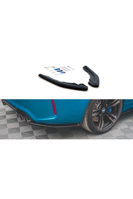 Maxton Design boční difuzory pod zadní nárazník ver.2 pro BMW M2 F87, carbon-Look