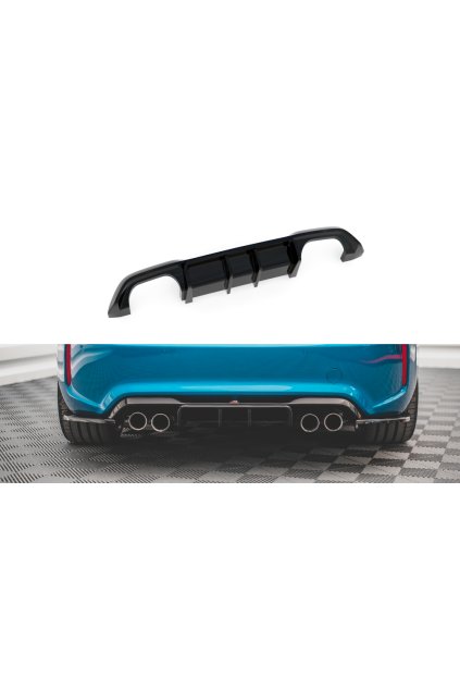 Maxton Design vložka zadního nárazníku pro BMW M2 F87, černý lesklý plast ABS