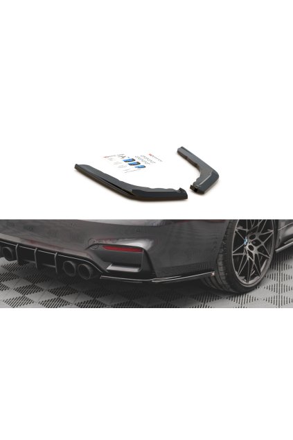 Maxton Design boční difuzory pod zadní nárazník ver.1 pro BMW M4 F82, carbon-Look