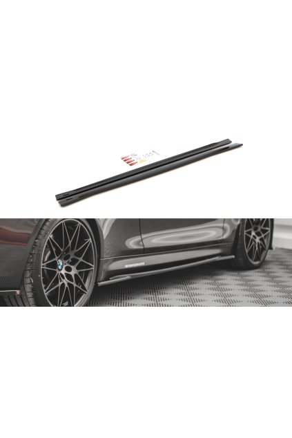 Maxton Design difuzory pod boční prahy pro BMW M4 F82, carbon-Look