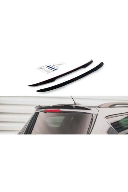 Maxton Design prodloužení spoileru pro Ford Escape Mk3, carbon-Look