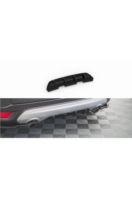 Maxton Design vložka zadního nárazníku pro Ford Escape Mk3, černý lesklý plast ABS