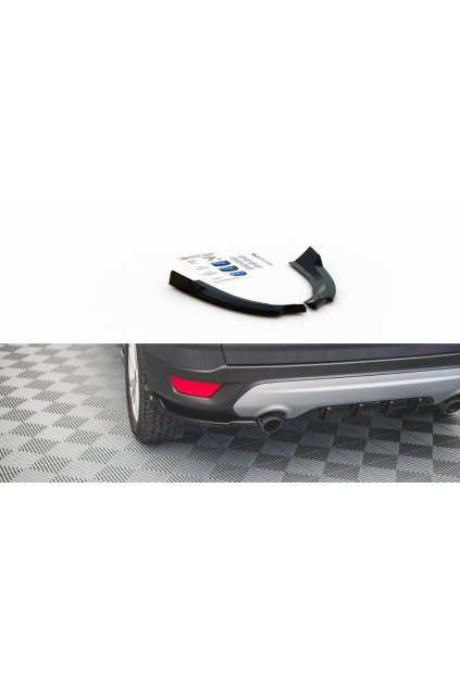 Maxton Design boční difuzory pod zadní nárazník pro Ford Escape Mk3, carbon-Look
