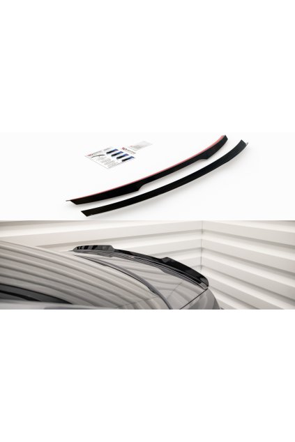 Maxton Design prodloužení spoileru pro Škoda Octavia Mk3 Facelift, carbon-Look